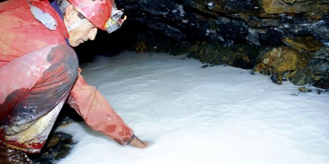 Underground river of lunar milk