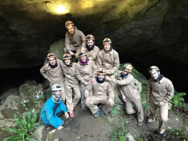 Espeleología en la Cueva AIXA I (Gipuzkoa)