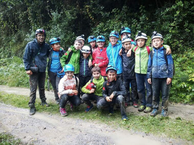 Espeleología en la Cueva de Deba (Gipuzkoa)