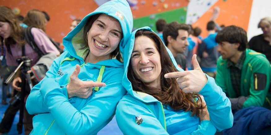 Irati Anda y Zuriñe Arrue lo dieron todo en la final de la Copa de España de Escalada 2015.