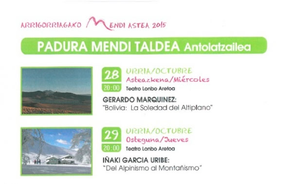 Arrigorraga Mountain Week 2015