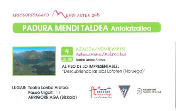 Arrigorraga Mountain Week 2015